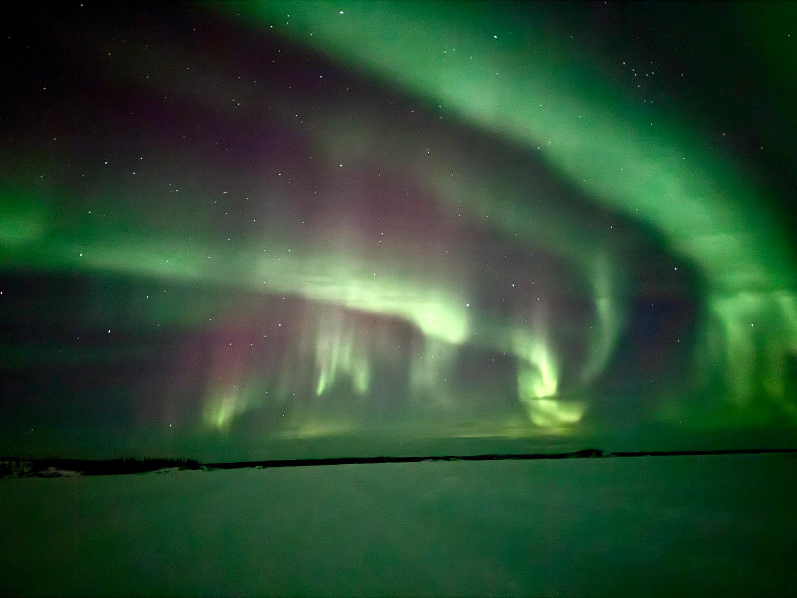 Aurora dancing over Yellowknife